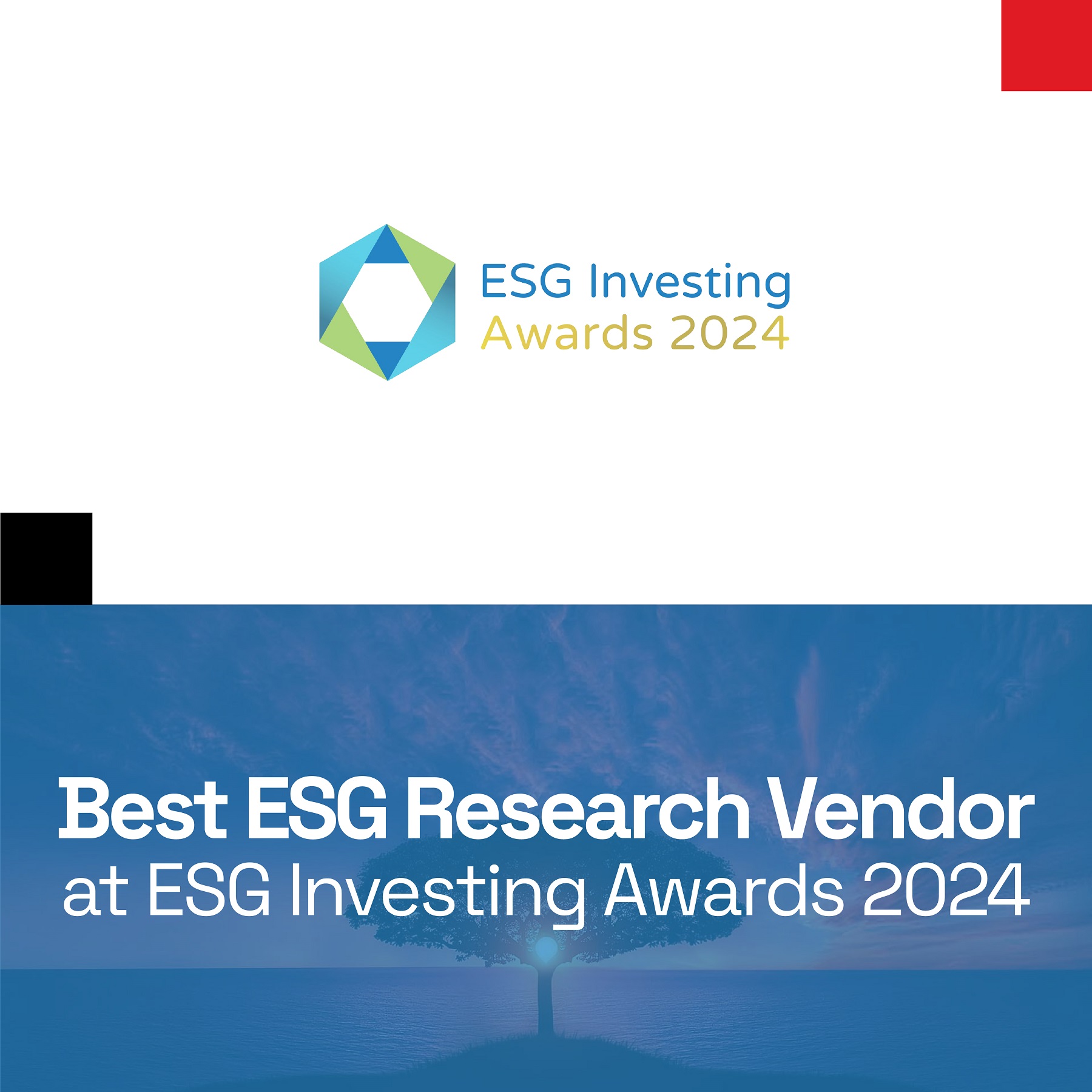 SG Analytics is the Best ESG Research Vendor at ESG Investing Awards 2024 - banner