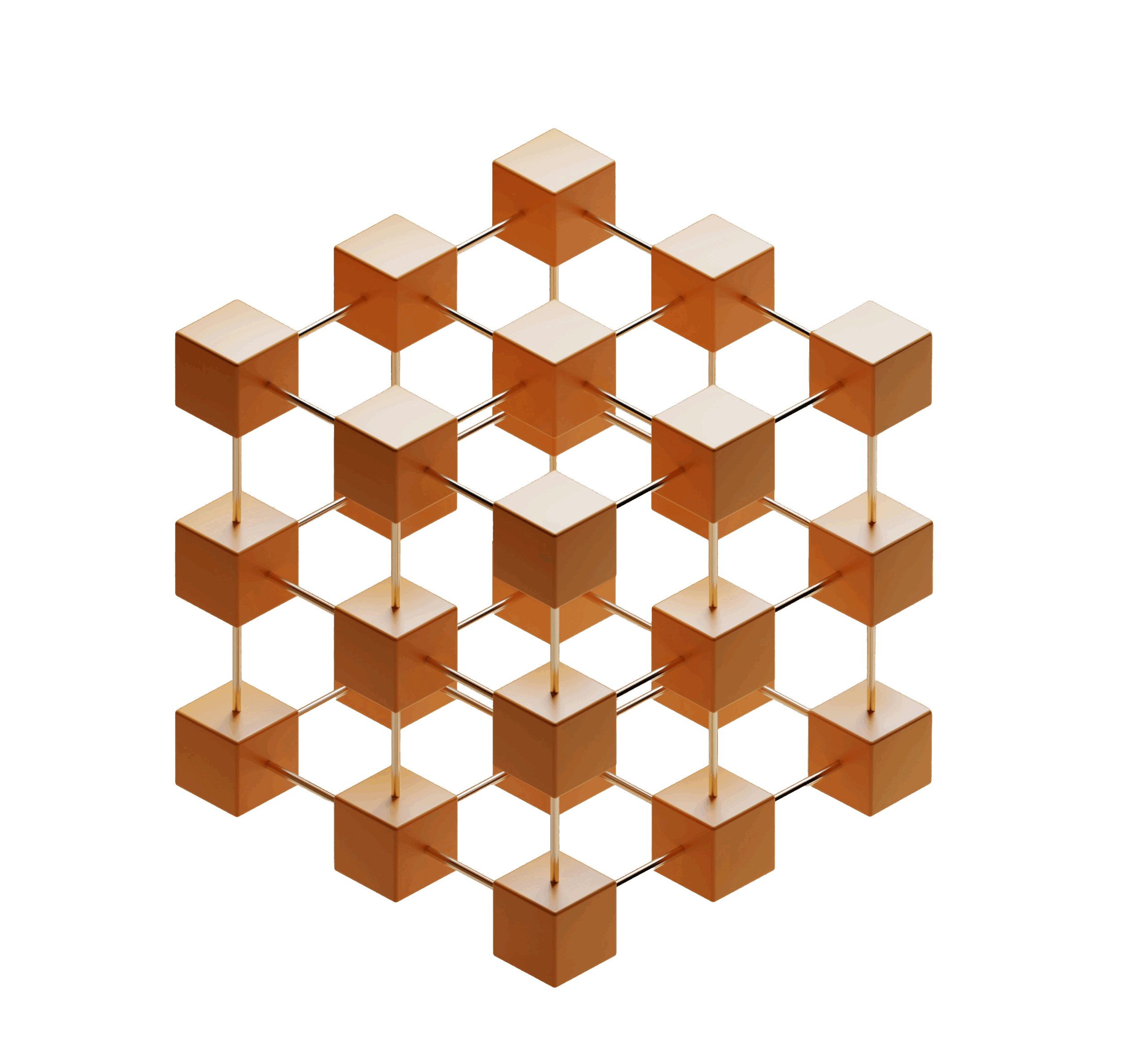 3D Glass Cube Graphic