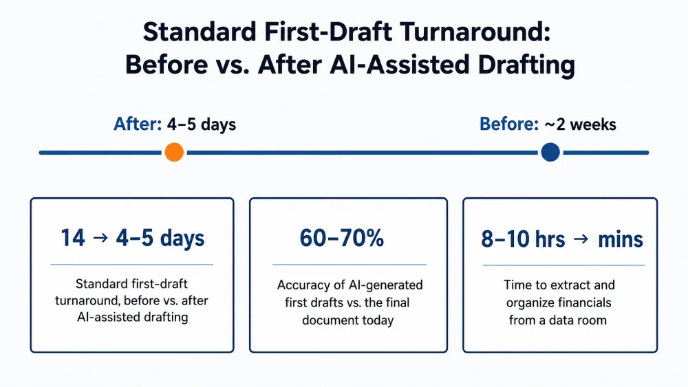 Understanding How First-Draft Turnaround Benefits from AI in CIM Workflows
